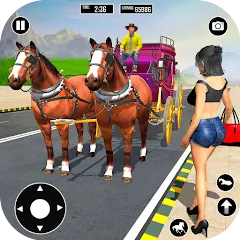 Скачать Horse Cart Taxi Transport Game Взлом (Много денег) на Андроид бесплатно