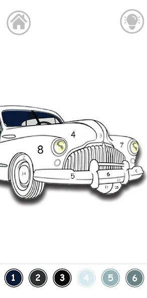 Cars Color By Number (Цветные машины по номерам) МОД/Взлом [Меню, Бесконечные монеты и Открытые уровни] Screenshot 3