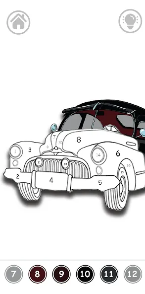 Cars Color By Number (Цветные машины по номерам) МОД/Взлом [Меню, Бесконечные монеты и Открытые уровни] Screenshot 5
