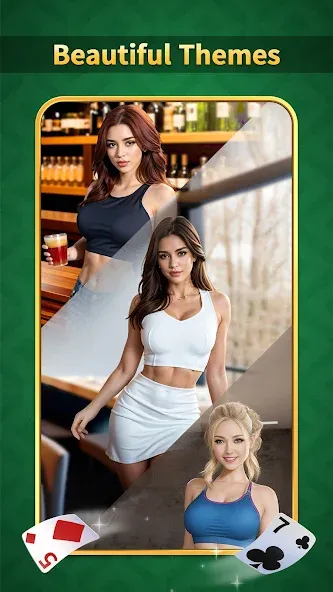 Solitaire Classic:Card Game (Солитер Классик) МОД/Взлом [Все открыто, Дополнительные деньги и Меню MOD] Screenshot 4