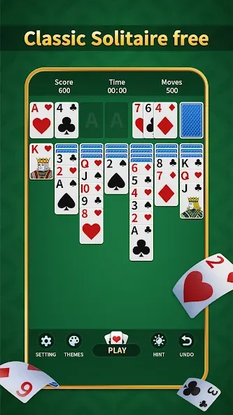 Solitaire Classic:Card Game (Солитер Классик) МОД/Взлом [Все открыто, Дополнительные деньги и Меню MOD] Screenshot 5