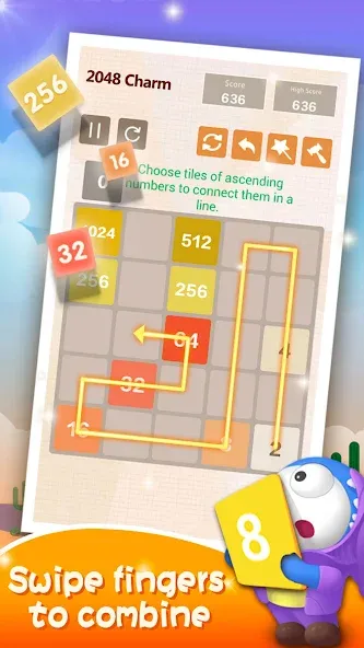 Number Charm: Slide Puzzle (Две тысячи сорок восемь) МОД/Взлом [Бесконечные деньги, Монеты и Мега MOD] Screenshot 2
