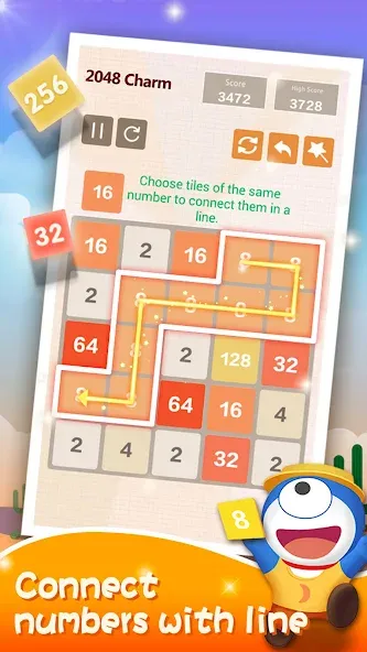 Number Charm: Slide Puzzle (Две тысячи сорок восемь) МОД/Взлом [Бесконечные деньги, Монеты и Мега MOD] Screenshot 3