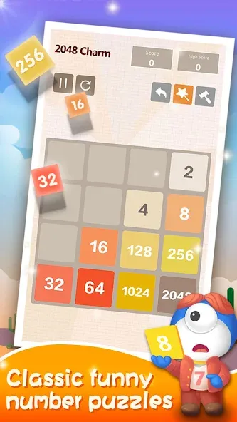 Number Charm: Slide Puzzle (Две тысячи сорок восемь) МОД/Взлом [Бесконечные деньги, Монеты и Мега MOD] Screenshot 4