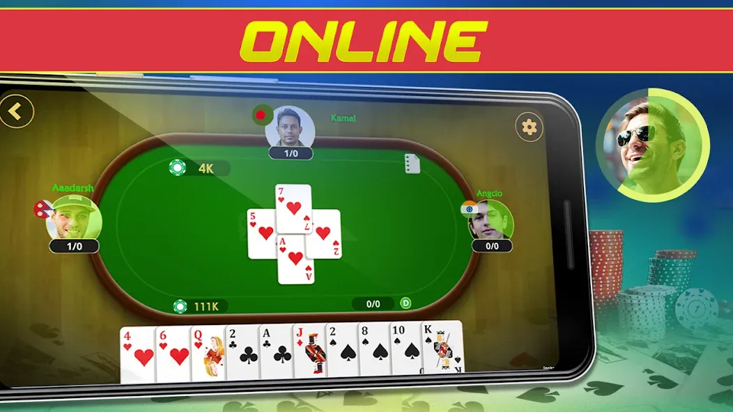 Call Bridge Card Game - Spades (Карточная игра Колл Бридж) МОД/Взлом [Много монет, Открытые уровни и Мега MOD] Screenshot 2
