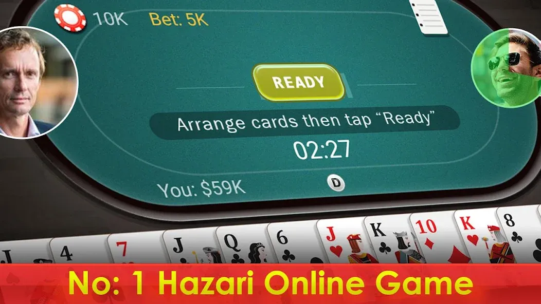 Hazari - 1000 Points Card Game (Хазари) МОД/Взлом [Меню, Бесконечные монеты и Открытые уровни] Screenshot 1