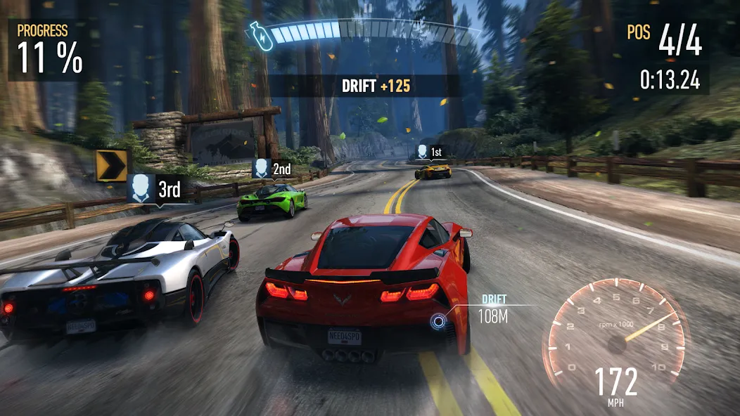 Need for Speed™ No Limits (Нид фор Спид) МОД/Взлом [Много монет, Открытые уровни и Мега MOD] Screenshot 1