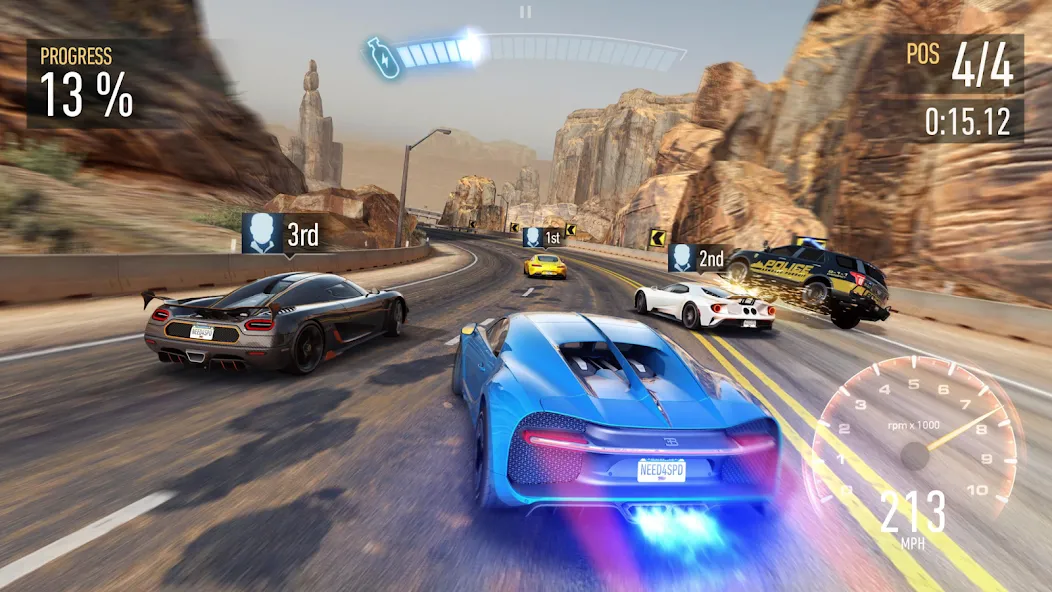 Need for Speed™ No Limits (Нид фор Спид) МОД/Взлом [Много монет, Открытые уровни и Мега MOD] Screenshot 2