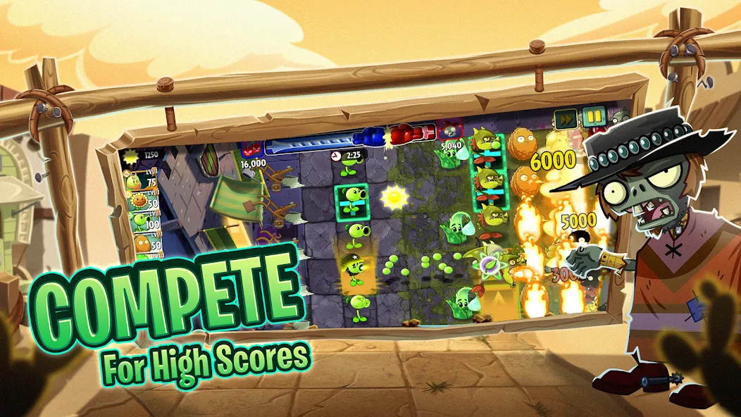 Plants vs. Zombies™ 2 МОД/Взлом [Все открыто, Дополнительные деньги и Меню MOD] Screenshot 5