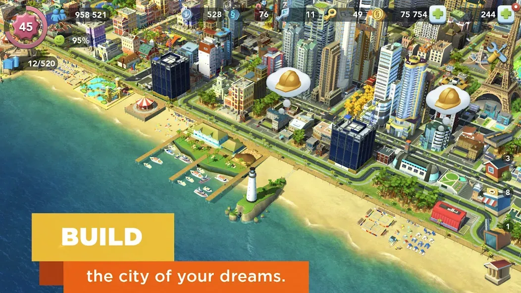 SimCity BuildIt (СимСити БилдИт) МОД/Взлом [Бесконечные деньги, Монеты и Мега MOD] Screenshot 3