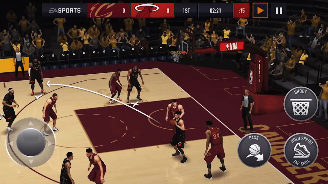 NBA Live Asia (НБА Лайв) МОД/Взлом [Бесконечные деньги, Монеты и Мега MOD] Screenshot 1