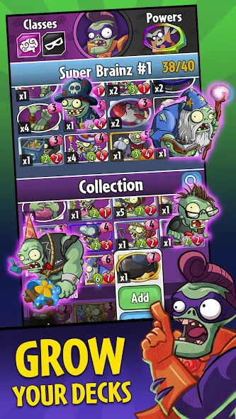 Plants vs. Zombies™ Heroes МОД/Взлом [Деньги, Монеты и Меню MOD] Screenshot 2