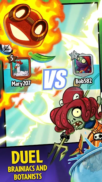 Plants vs. Zombies™ Heroes МОД/Взлом [Деньги, Монеты и Меню MOD] Screenshot 3