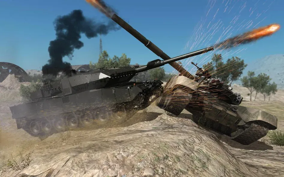 Real Tank Battle : War Machine (Реальное танковое сражение) МОД/Взлом [Много денег, Монет и Все открыто] Screenshot 1