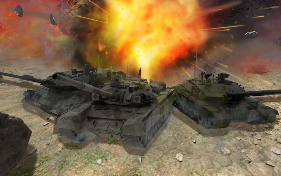 Real Tank Battle : War Machine (Реальное танковое сражение) МОД/Взлом [Много денег, Монет и Все открыто] Screenshot 4
