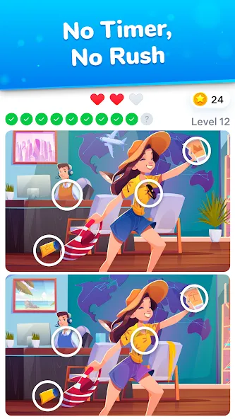 Differences - find & spot them МОД/Взлом [Деньги, Монеты и Меню MOD] Screenshot 3