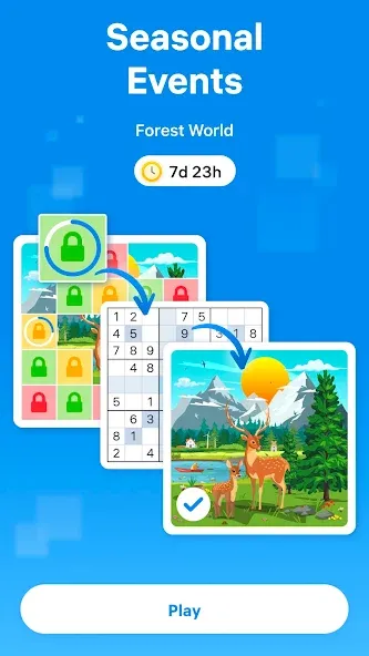 Sudoku.com - Classic Sudoku МОД/Взлом [Меню, Бесконечные монеты и Открытые уровни] Screenshot 3