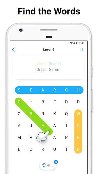 Word Search - crossword puzzle (Уорд Срч) МОД/Взлом [Все открыто, Дополнительные деньги и Меню MOD] Screenshot 1