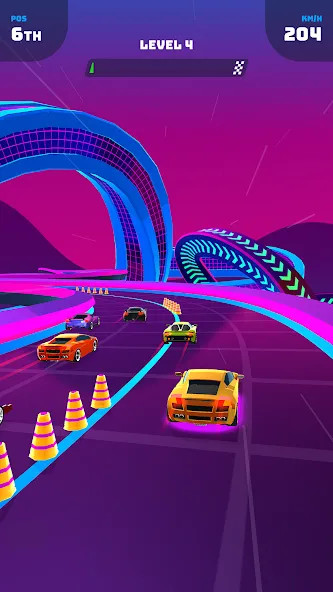 Race Master 3D - Car Racing (Рэйс мастер 3Д) МОД/Взлом [Меню, Бесконечные монеты и Открытые уровни] Screenshot 2
