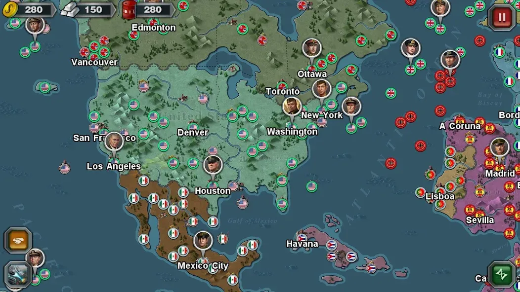 World Conqueror 3-WW2 Strategy (Ворлд Конкерор 3) МОД/Взлом [Много монет, Открытые уровни и Мега MOD] Screenshot 2