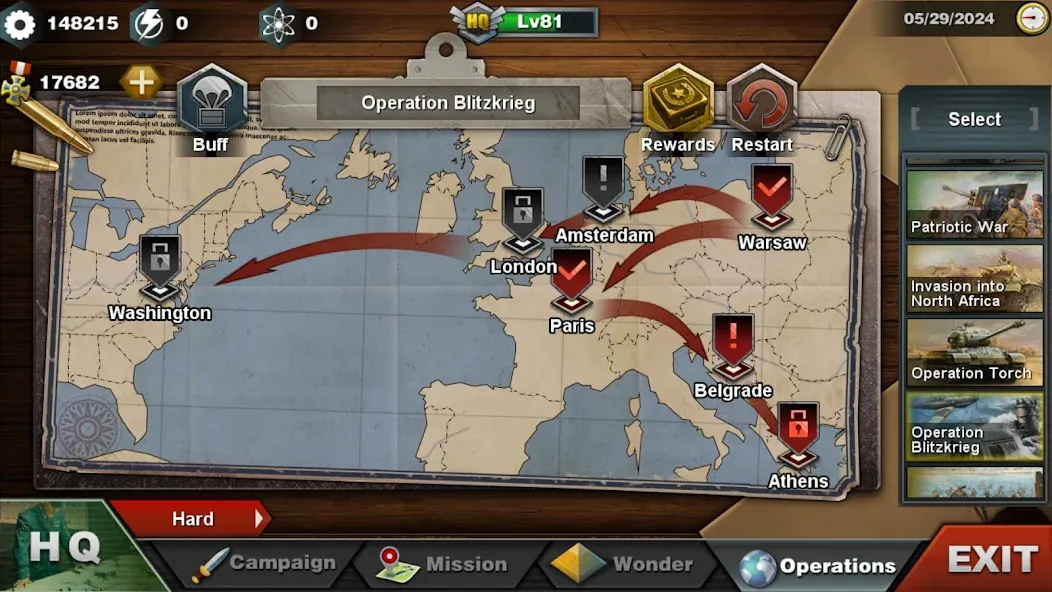 World Conqueror 3-WW2 Strategy (Ворлд Конкерор 3) МОД/Взлом [Много монет, Открытые уровни и Мега MOD] Screenshot 4