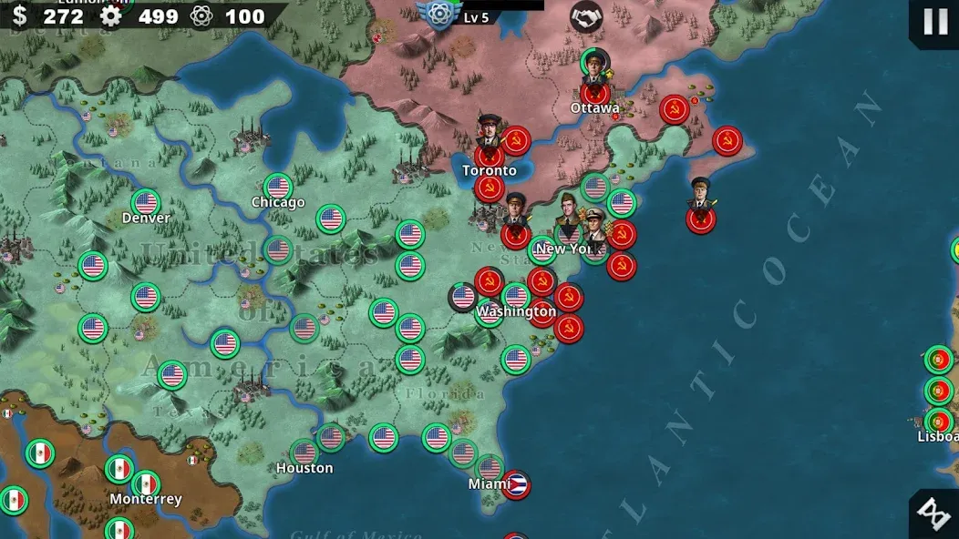 World Conqueror 4-WW2 Strategy (Ворлд Конкерор 4) МОД/Взлом [Все открыто, Дополнительные деньги и Меню MOD] Screenshot 3