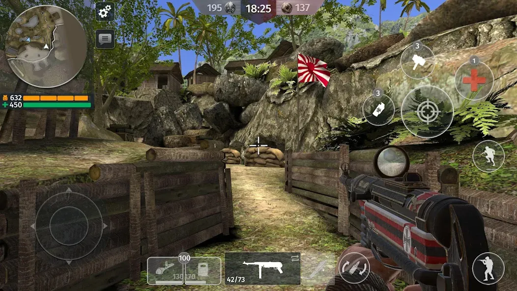 World War 2: Shooting Games (Вторая мировая война) МОД/Взлом [Все открыто, Дополнительные деньги и Меню MOD] Screenshot 1