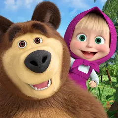 Скачать Masha and the Bear Educational Взлом (Все открыто) на Андроид