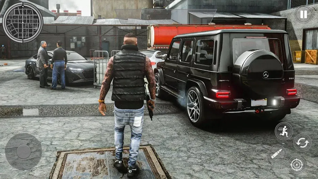 Grand Theft Shooting Games 3D (Мафия Сити Варс Бандитские Игры) МОД/Взлом [Меню, Бесконечные монеты и Открытые уровни] Screenshot 3