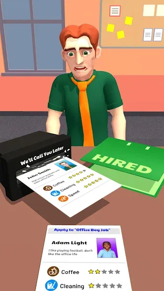 Boss Life 3D: Office Adventure (Босс Лайф 3Д) МОД/Взлом [Меню, Бесконечные монеты и Открытые уровни] Screenshot 3