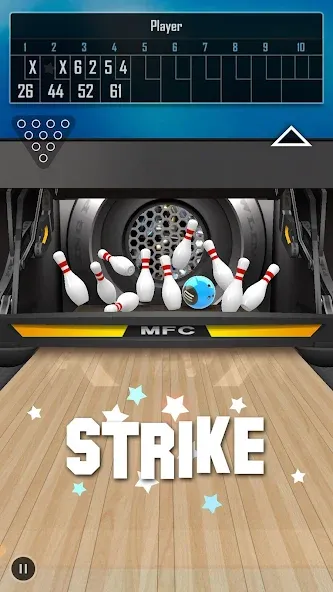 Bowling 3D Pro (Боулинг 3D Про) МОД/Взлом [Меню, Бесконечные монеты и Открытые уровни] Screenshot 2