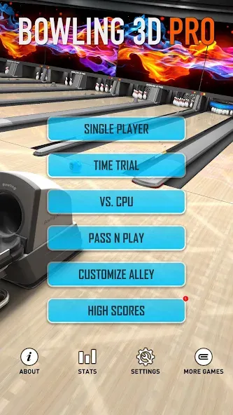 Bowling 3D Pro (Боулинг 3D Про) МОД/Взлом [Меню, Бесконечные монеты и Открытые уровни] Screenshot 4