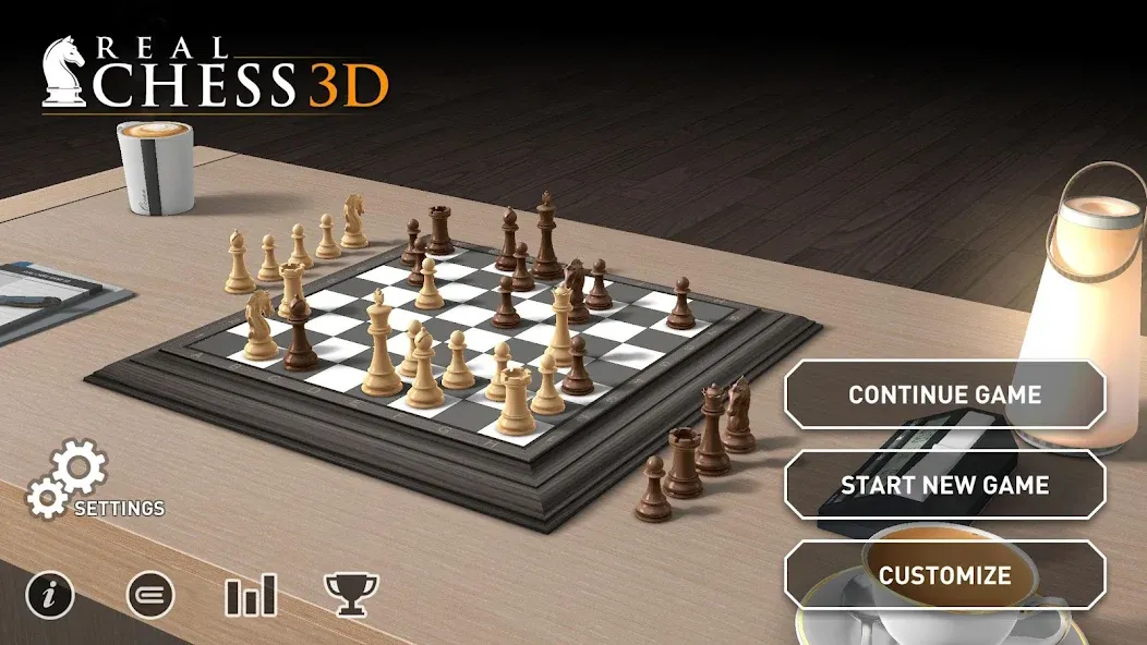 Real Chess 3D (Реал Чесс 3Д) МОД/Взлом [Все открыто, Дополнительные деньги и Меню MOD] Screenshot 3