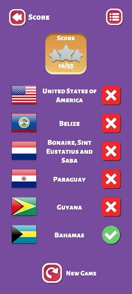 Country Flags World Quiz Game МОД/Взлом [Деньги, Монеты и Меню MOD] Screenshot 3