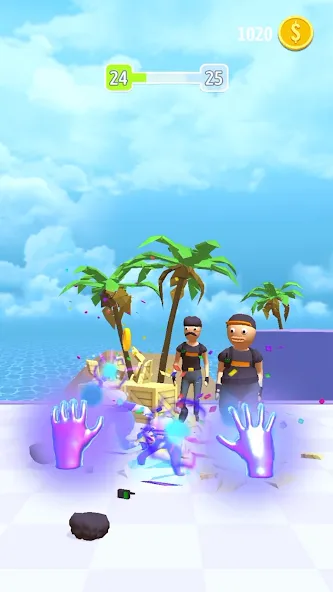 Elemental Gloves - Magic Power (Элементальные перчатки) МОД/Взлом [Деньги, Монеты и Меню MOD] Screenshot 2