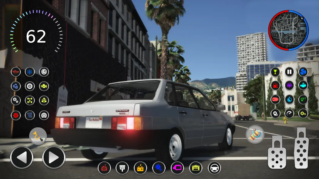 21099 Lada: Russian Racer Max МОД/Взлом [Много монет, Открытые уровни и Мега MOD] Screenshot 4