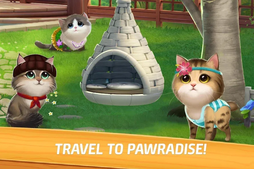 Meow Match (Мяу Матч) МОД/Взлом [Много монет, Открытые уровни и Мега MOD] Screenshot 1