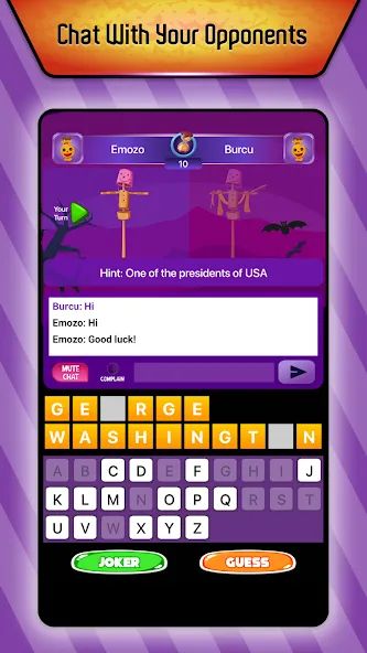 Online Hangman Word Game (Онлайн игра в слова Висельник) МОД/Взлом [Бесконечные деньги, Монеты и Мега MOD] Screenshot 1