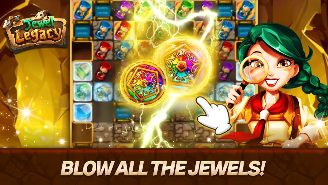 Jewel Legacy (Джуэл Легаси) МОД/Взлом [Меню, Бесконечные монеты и Открытые уровни] Screenshot 1