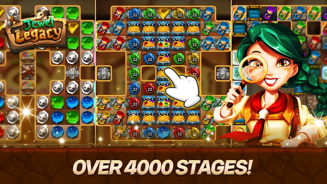 Jewel Legacy (Джуэл Легаси) МОД/Взлом [Меню, Бесконечные монеты и Открытые уровни] Screenshot 4