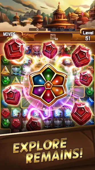 Fantastic Jewel Lost Kingdom (Фантастическое утраченное королевство драгоценностей) МОД/Взлом [Меню, Бесконечные монеты и Открытые уровни] Screenshot 1