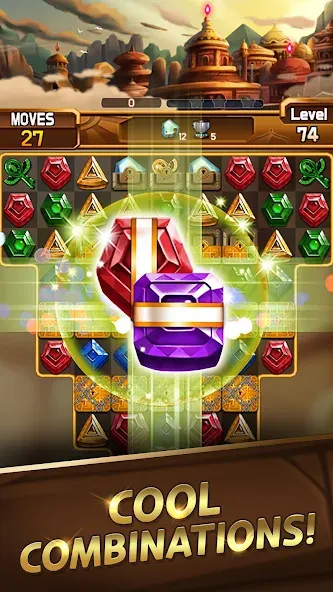 Fantastic Jewel Lost Kingdom (Фантастическое утраченное королевство драгоценностей) МОД/Взлом [Меню, Бесконечные монеты и Открытые уровни] Screenshot 2