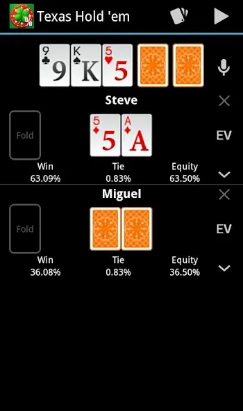 Poker Calculator МОД/Взлом [Меню, Бесконечные монеты и Открытые уровни] Screenshot 1