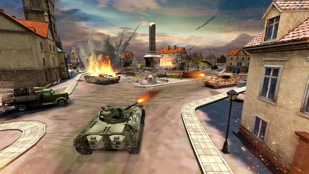 Tank Battle Army Games 2023 МОД/Взлом [Все открыто, Дополнительные деньги и Меню MOD] Screenshot 3