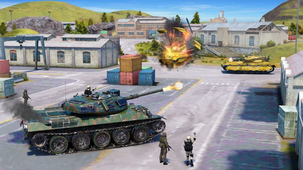 Tank Battle Army Games 2023 МОД/Взлом [Все открыто, Дополнительные деньги и Меню MOD] Screenshot 4