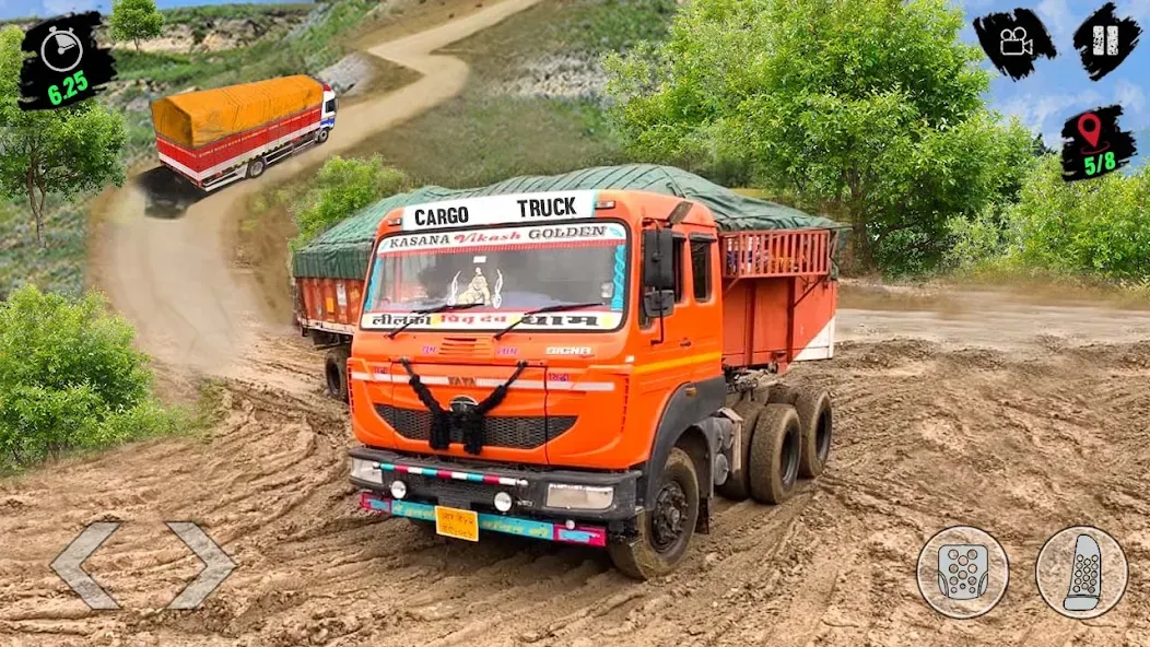 Cargo Truck Simulator Games 3D (Американский симулятор вождения грузовика) МОД/Взлом [Все открыто, Дополнительные деньги и Меню MOD] Screenshot 2