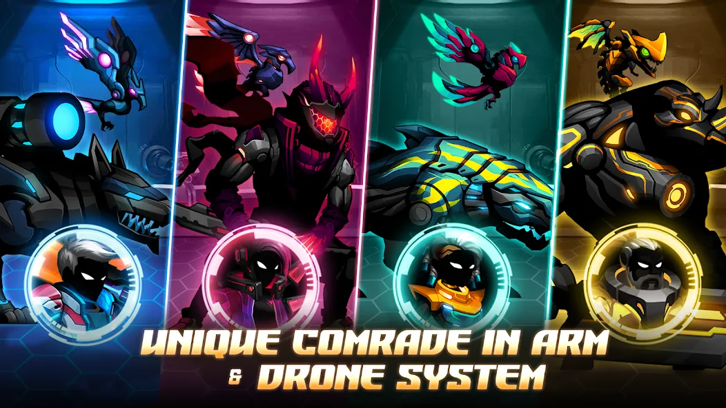 Cyber War: Offline Fantasy RPG (Сайбер Воины) МОД/Взлом [Все открыто, Дополнительные деньги и Меню MOD] Screenshot 4