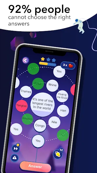 Erudite: Trivia Game & Quiz (Эрудит) МОД/Взлом [Деньги, Монеты и Меню MOD] Screenshot 1