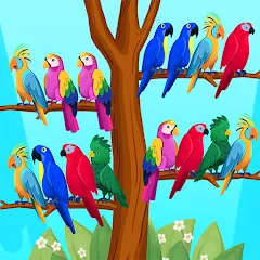 Скачать взломанную Bird Puzzle - Color Game на андроид бесплатно (Много монет)