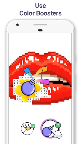 Pixel Art - Color by Number (Пиксельное искусство) МОД/Взлом [Много монет, Открытые уровни и Мега MOD] Screenshot 5